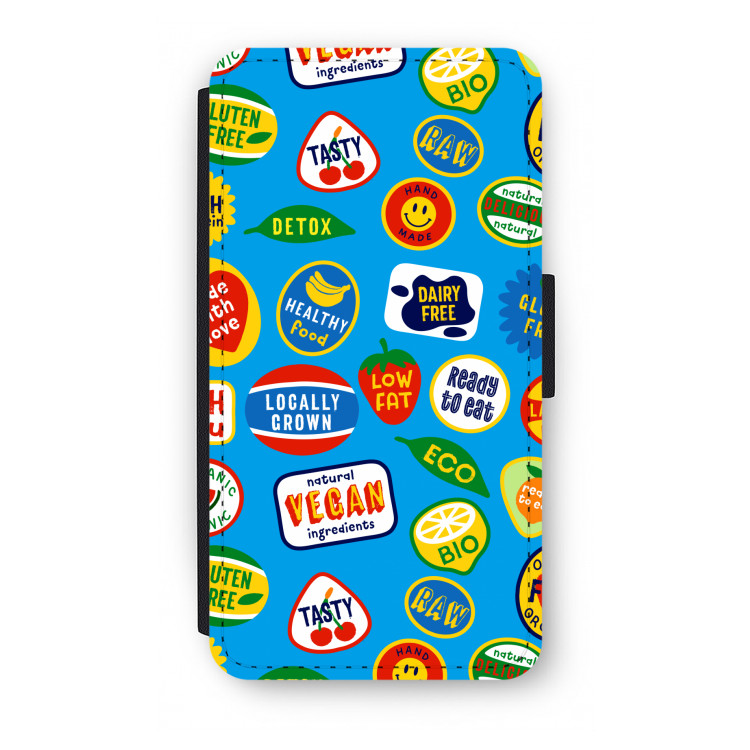 Fruitsticker: iPhone X Flip Hoesje