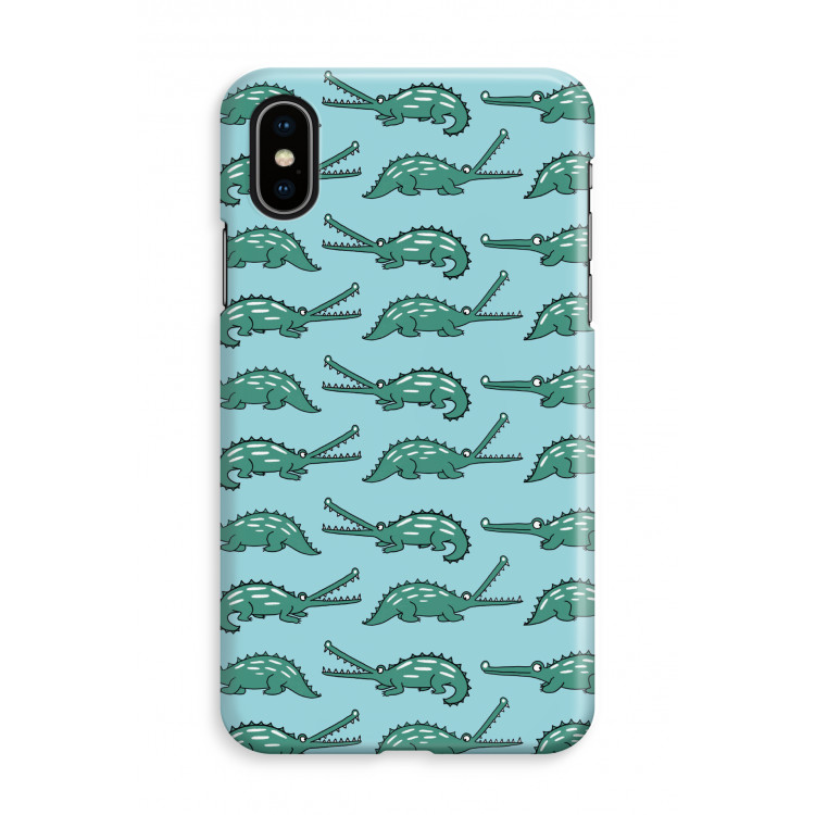 Kroko: iPhone X Volledig Geprint Hoesje