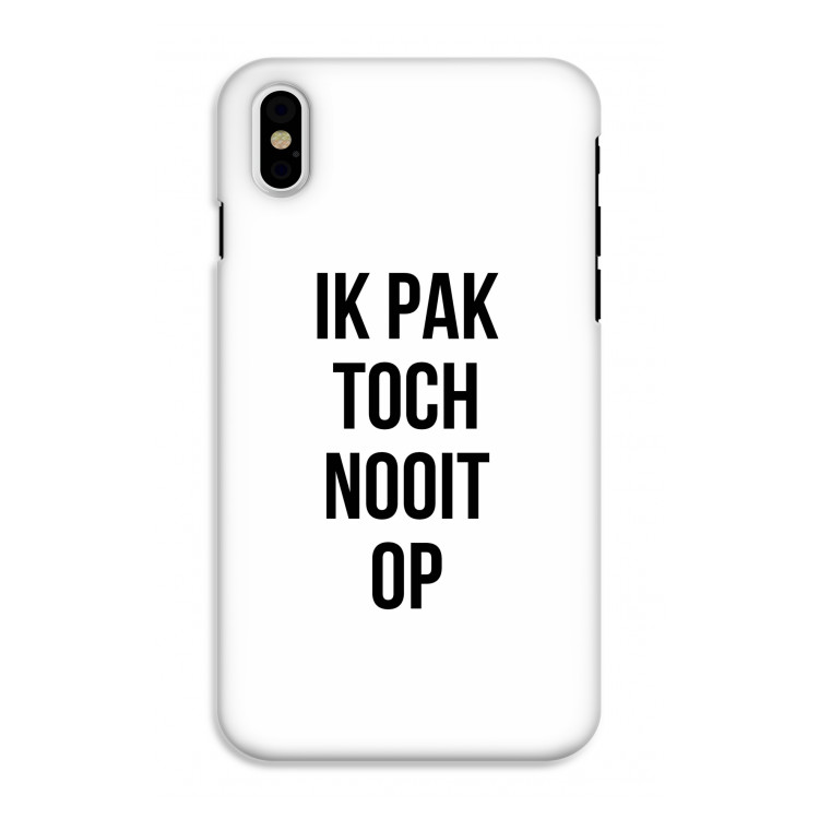 Ik pak nooit op: iPhone X Tough Case