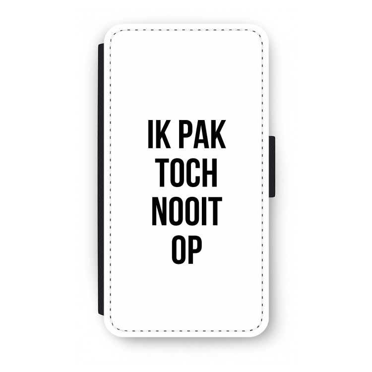 Ik pak nooit op: iPhone X Flip Hoesje