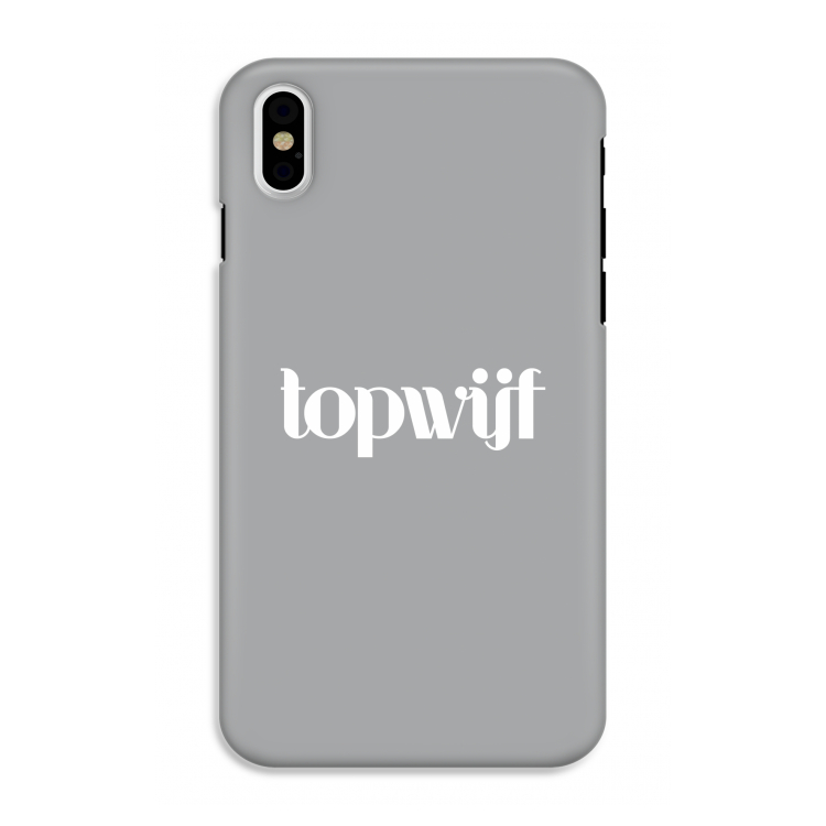 Topwijf Grijs Wit: iPhone X Tough Case