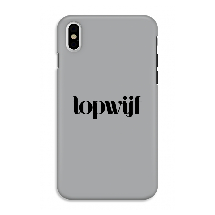 Topwijf Grijs Zwart: iPhone X Tough Case