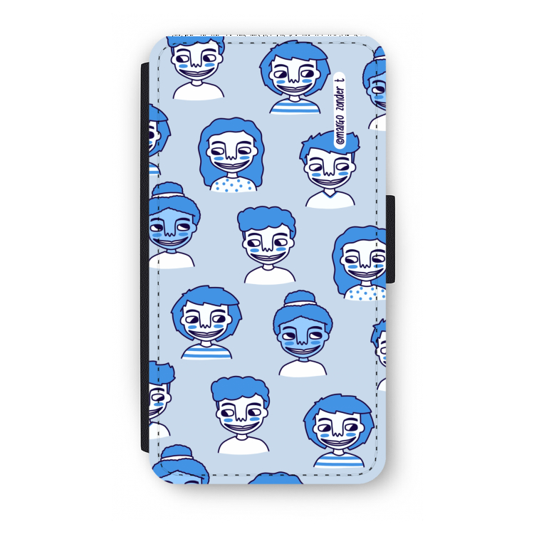 Gezichtjes: iPhone X Flip Hoesje