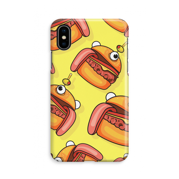 Hamburger: iPhone X Volledig Geprint Hoesje