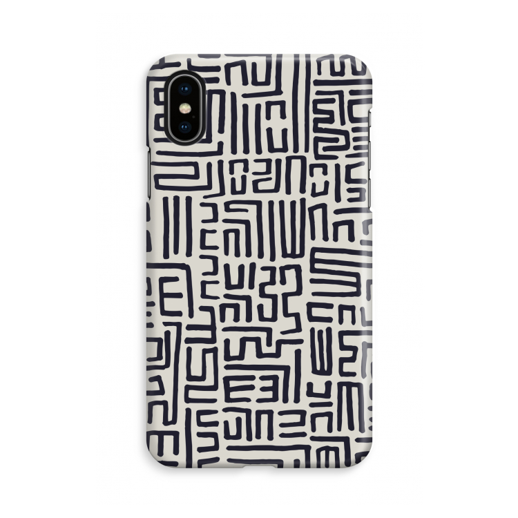 Moroccan Print: iPhone X Volledig Geprint Hoesje