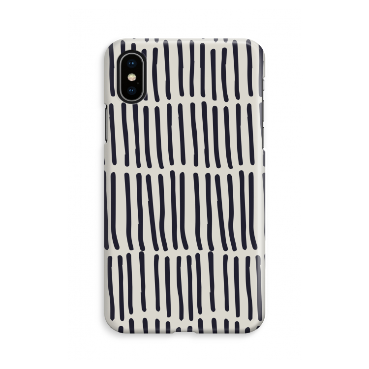 Moroccan stripes: iPhone X Volledig Geprint Hoesje