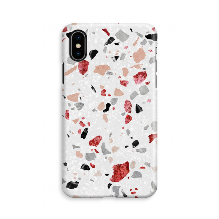 Terrazzo N°12: iPhone X Volledig Geprint Hoesje