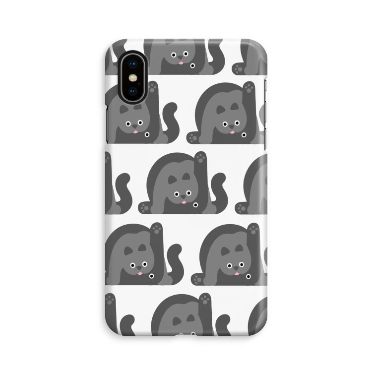 Cats: iPhone X Volledig Geprint Hoesje