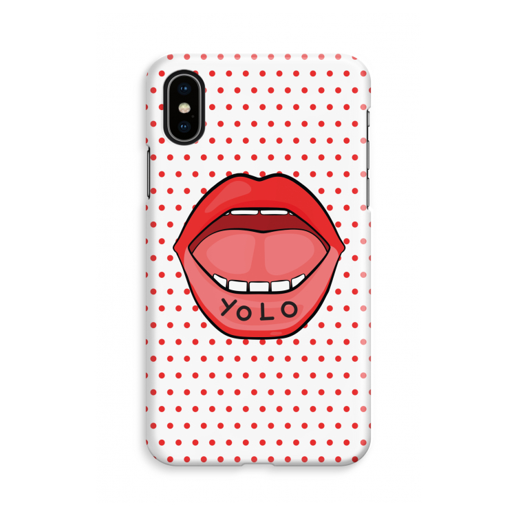 Yolo Denise: iPhone X Volledig Geprint Hoesje