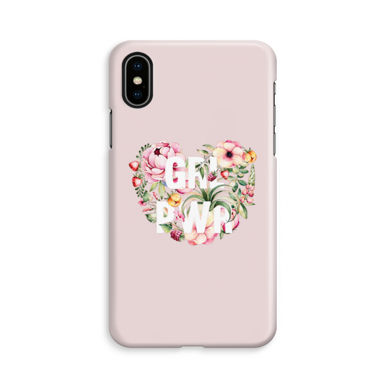 GRL PWR Flower: iPhone X Volledig Geprint Hoesje