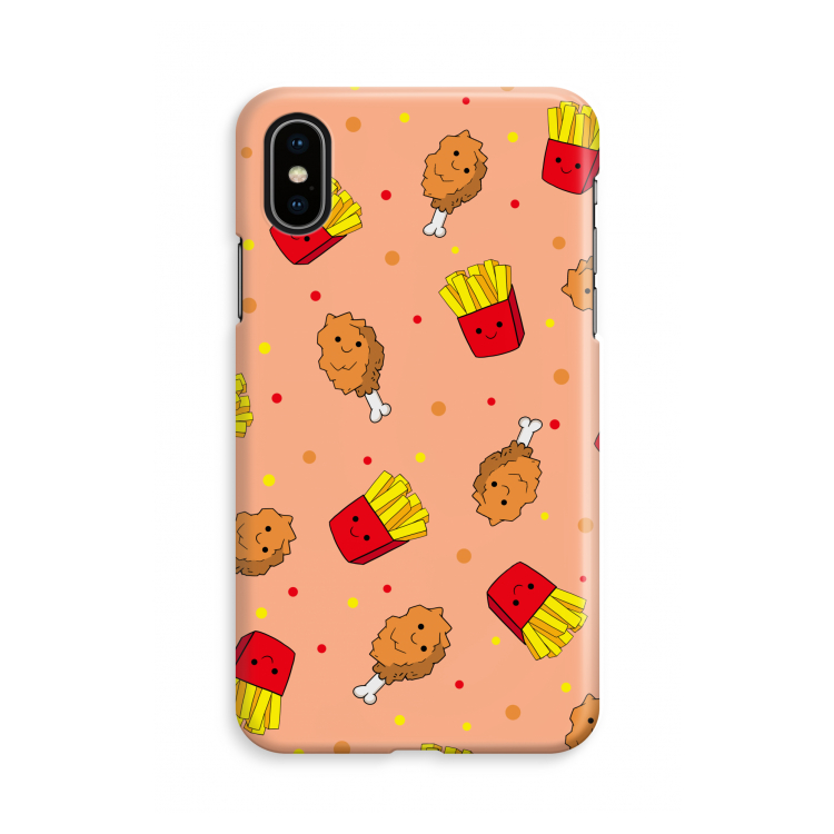 Chicken 'n Fries: iPhone X Volledig Geprint Hoesje