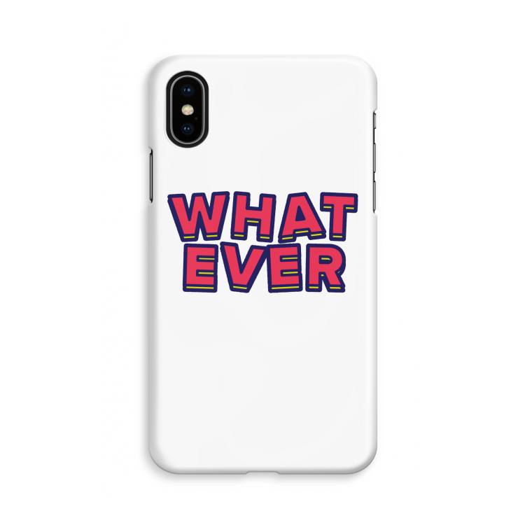 Whatever: iPhone X Volledig Geprint Hoesje
