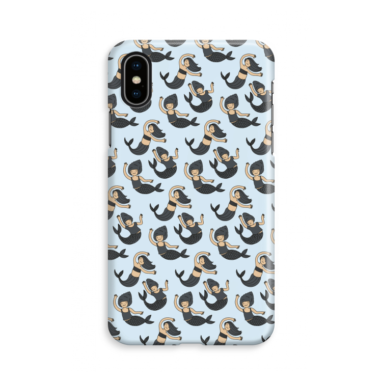 Zeemeermin: iPhone X Volledig Geprint Hoesje