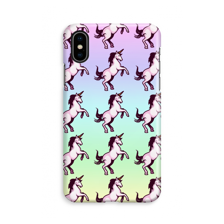 Musketon Unicorn: iPhone X Volledig Geprint Hoesje