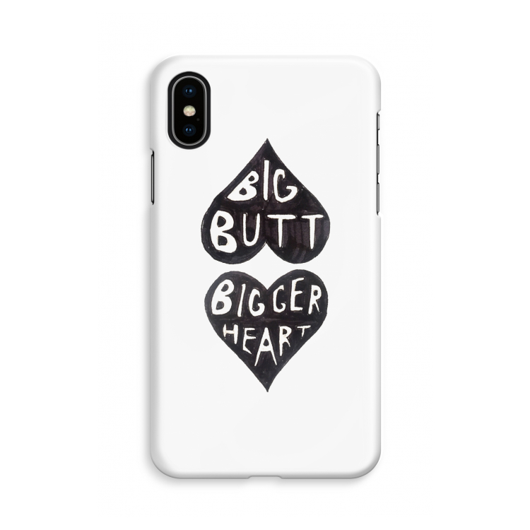 Big butt bigger heart: iPhone X Volledig Geprint Hoesje