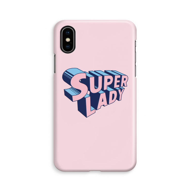 Superlady: iPhone X Volledig Geprint Hoesje