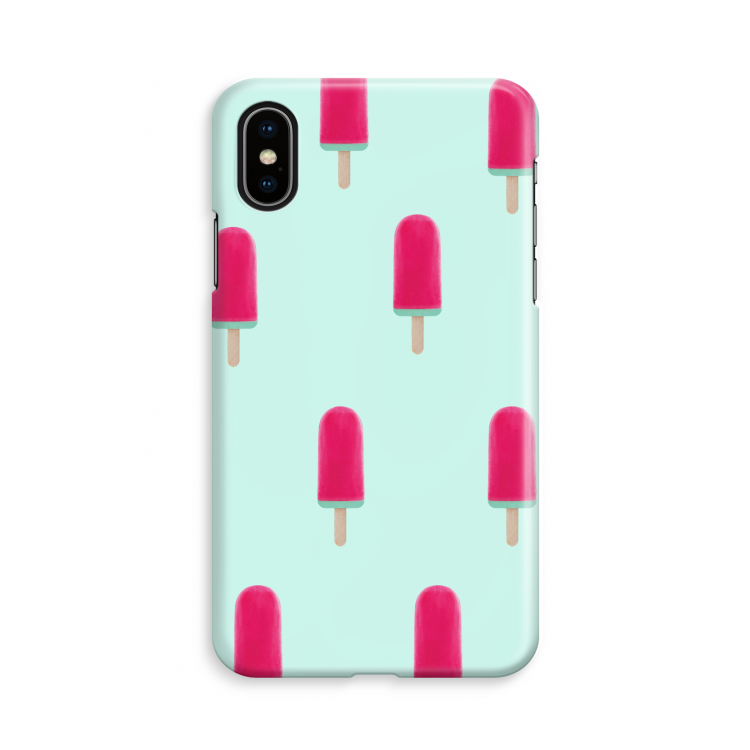 Waterijsje: iPhone X Volledig Geprint Hoesje