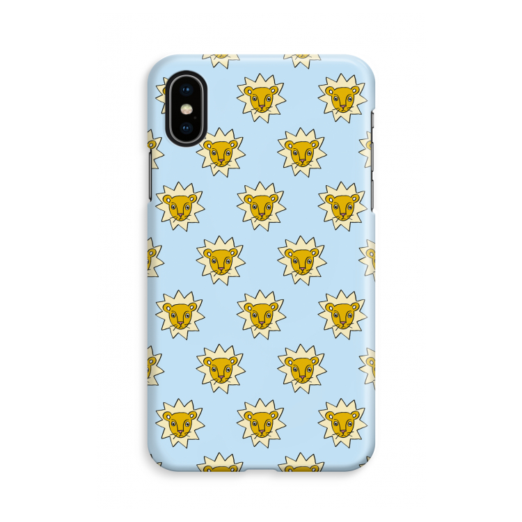 Leeuwenkoppen: iPhone X Volledig Geprint Hoesje