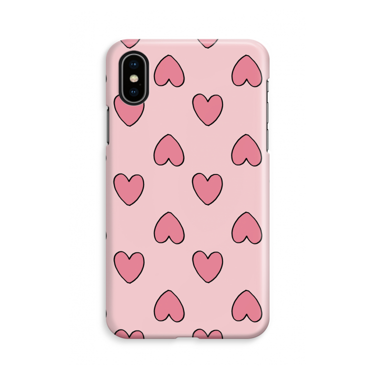 Ondersteboven verliefd: iPhone X Volledig Geprint Hoesje