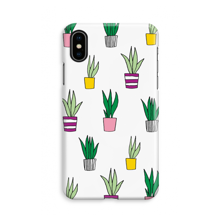 Sanseveria: iPhone X Volledig Geprint Hoesje