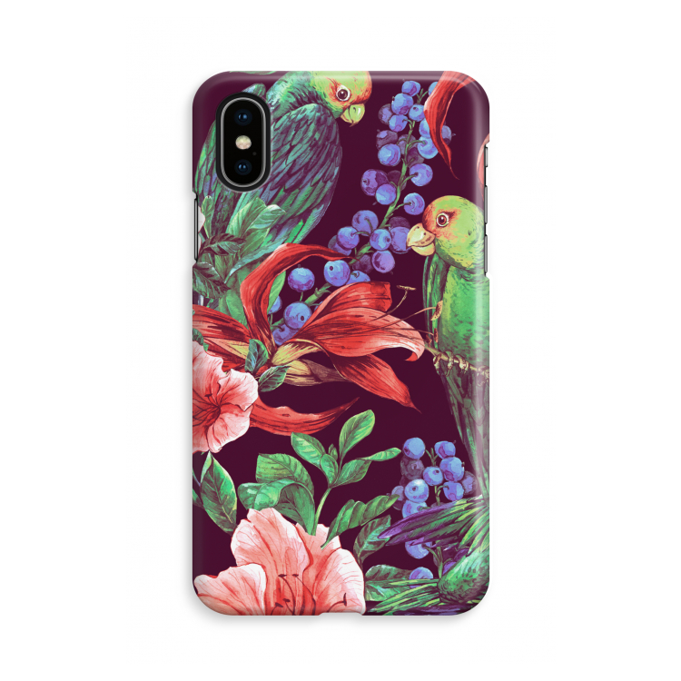 Papegaaien: iPhone X Volledig Geprint Hoesje