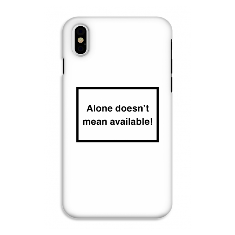 Alone: iPhone X Tough Case