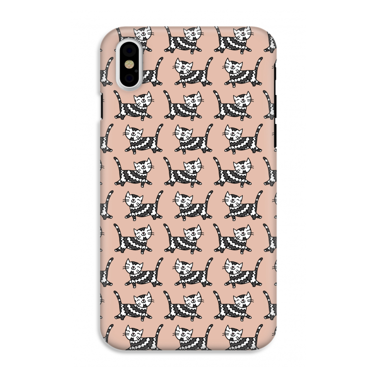 Zwarte poes: iPhone X Tough Case