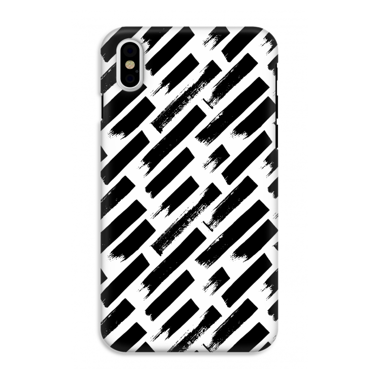 Zwarte vegen: iPhone X Tough Case