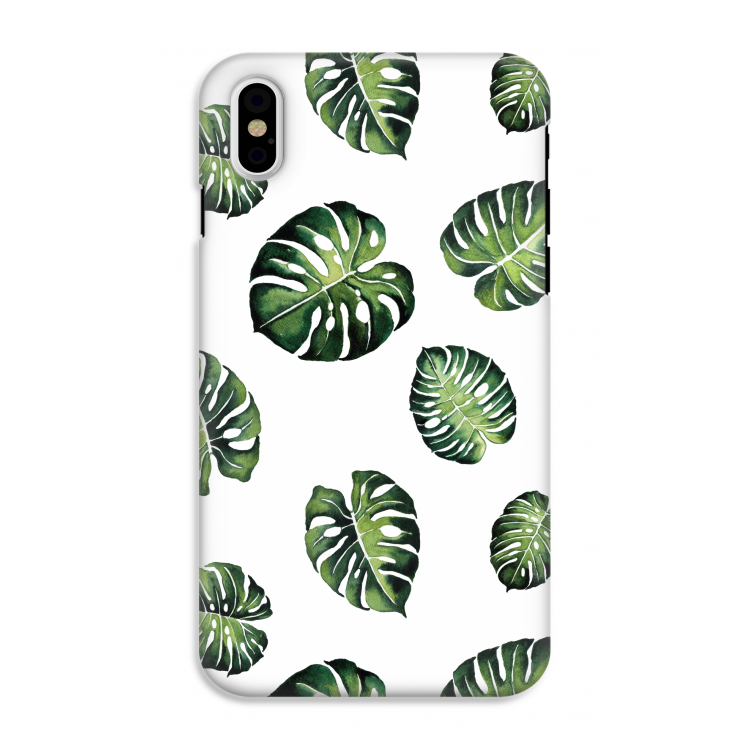 Tropische bladeren: iPhone X Tough Case