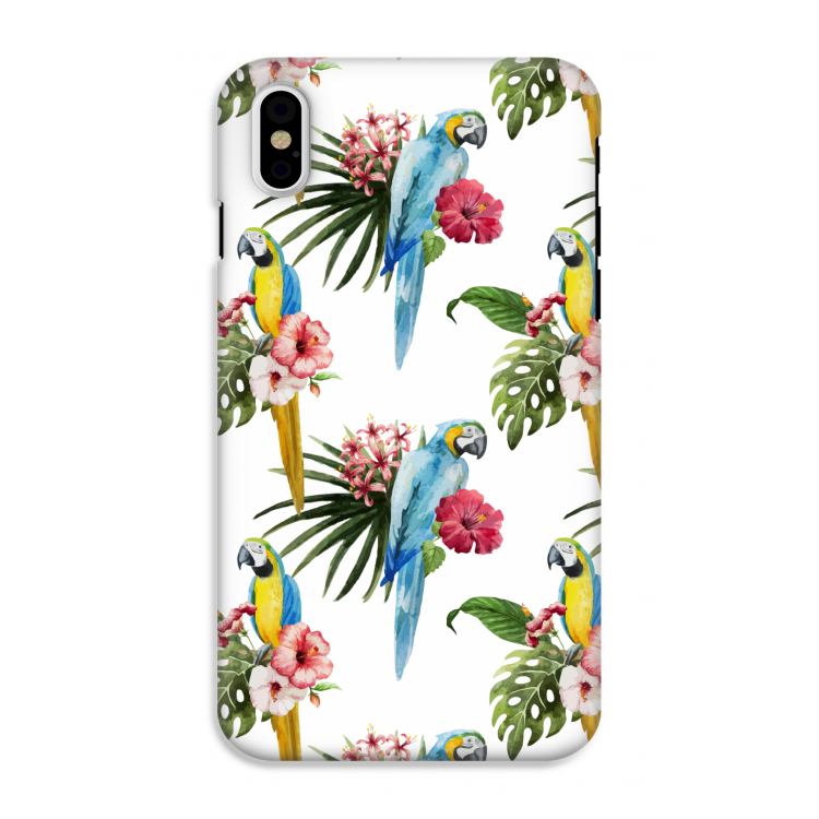 Kleurrijke papegaaien: iPhone X Tough Case