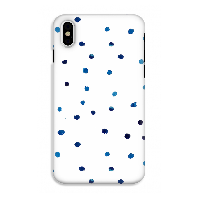 Blauwe stippen: iPhone X Tough Case