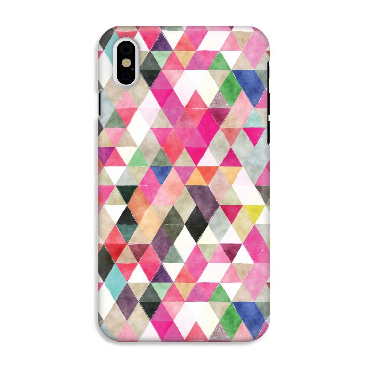 Gekleurde driehoekjes: iPhone X Tough Case