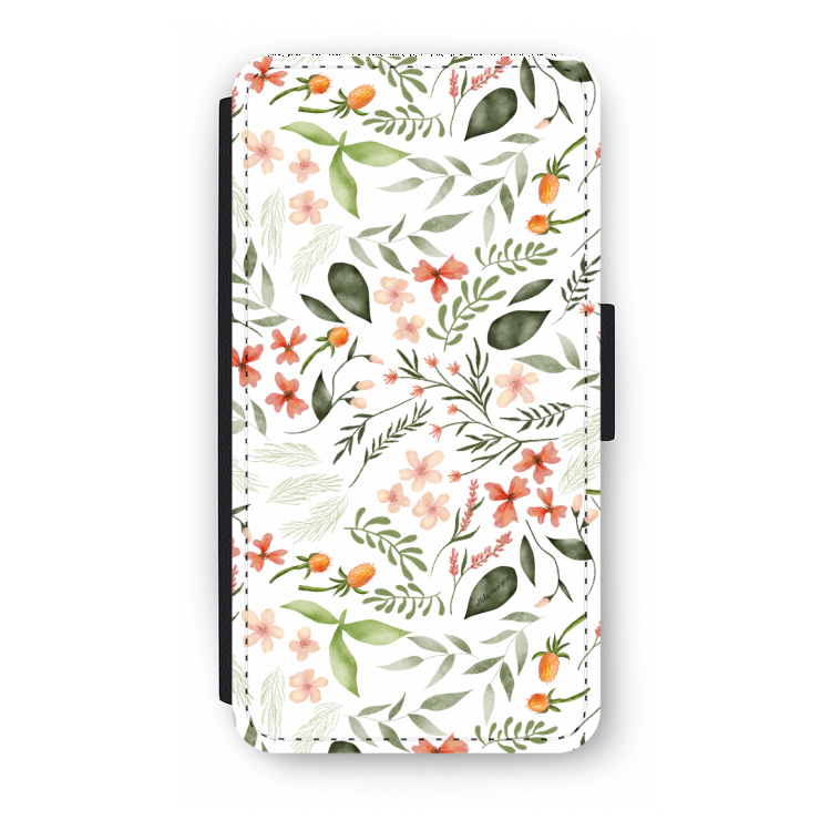 Sweet little flowers: iPhone X Flip Hoesje