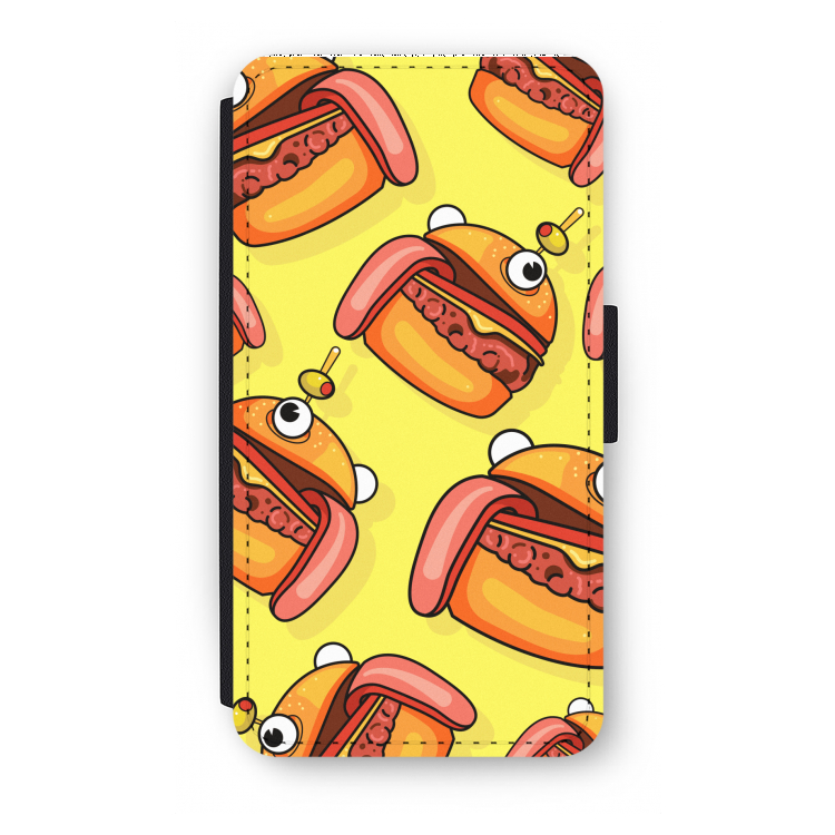 Hamburger: iPhone X Flip Hoesje