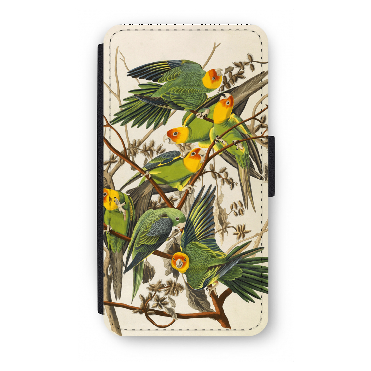 Carolinaparkiet: iPhone X Flip Hoesje