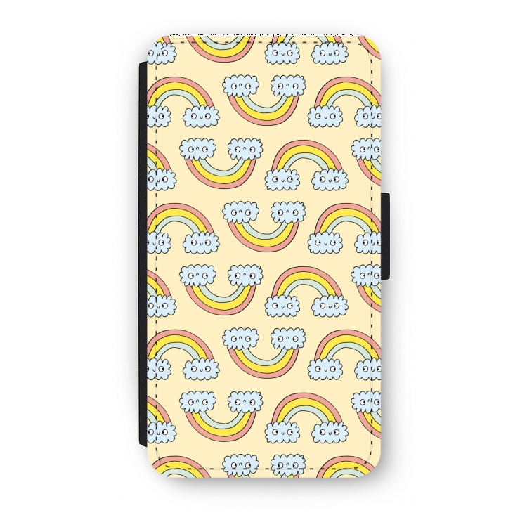 Regenboog: iPhone X Flip Hoesje