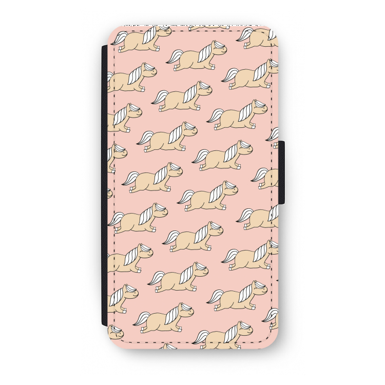 Ponys: iPhone X Flip Hoesje
