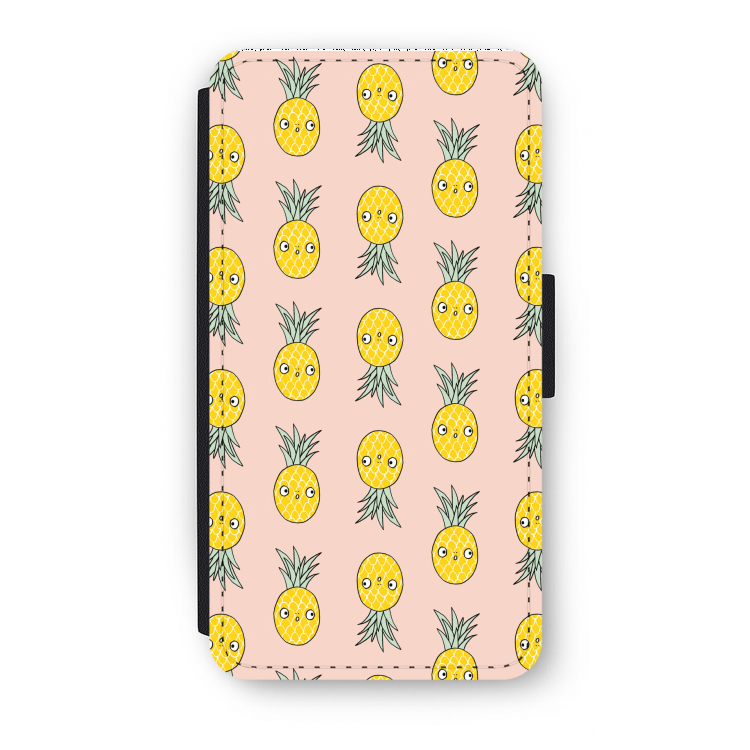Ananas: iPhone X Flip Hoesje