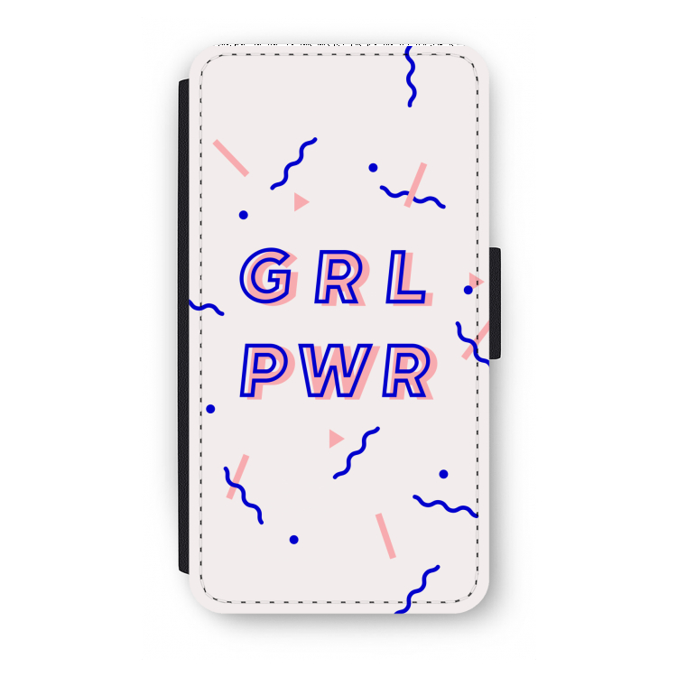 GRL PWR: iPhone X Flip Hoesje