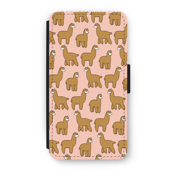Alpacas: iPhone X Flip Hoesje