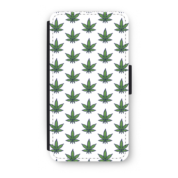 Weed: iPhone X Flip Hoesje