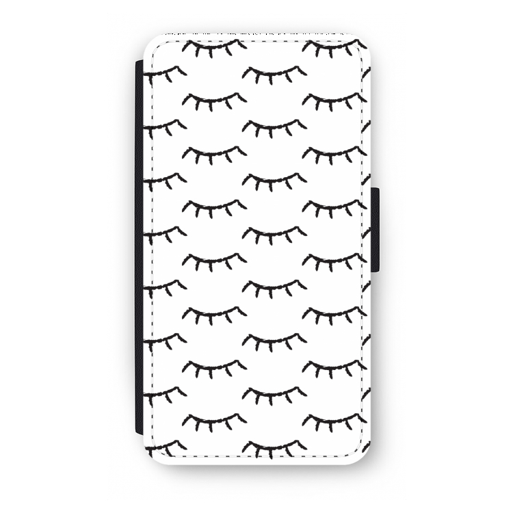 Wimpers: iPhone X Flip Hoesje