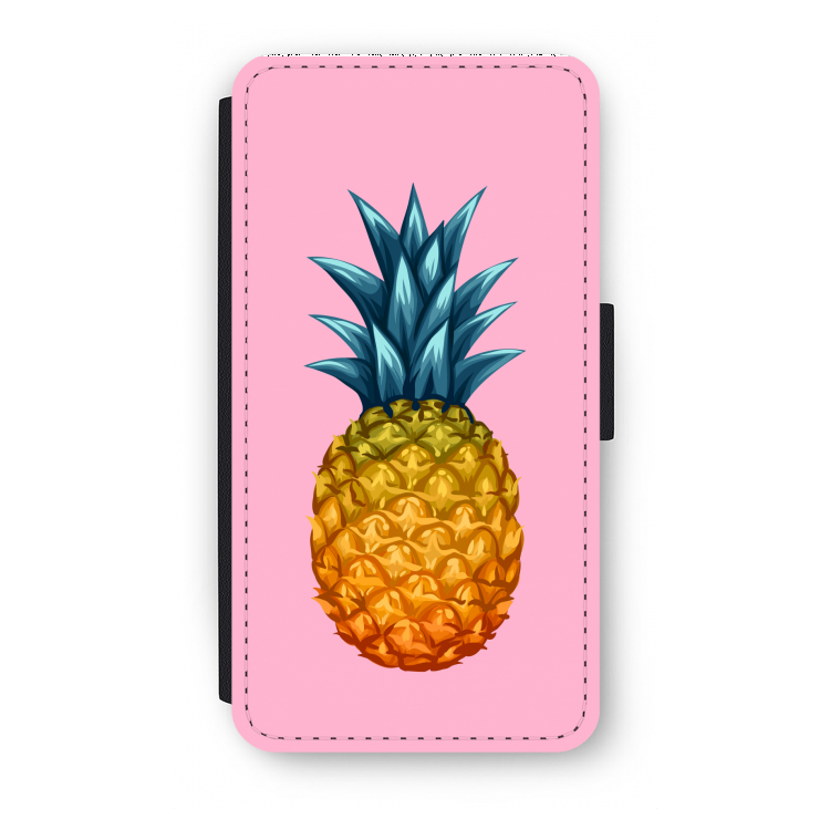 Grote ananas: iPhone X Flip Hoesje