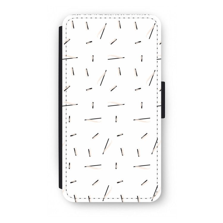 Hipster stripes: iPhone X Flip Hoesje