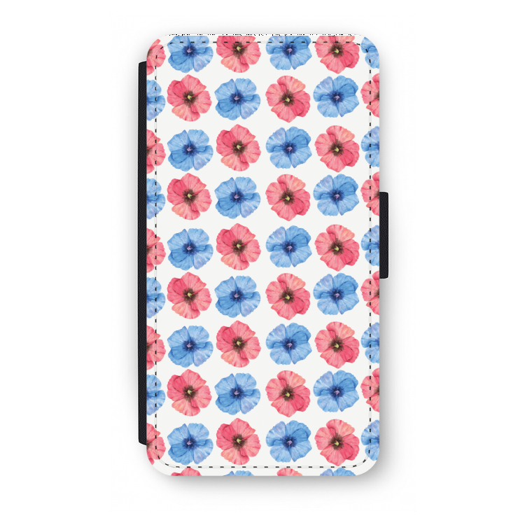 Klaproosjes: iPhone X Flip Hoesje