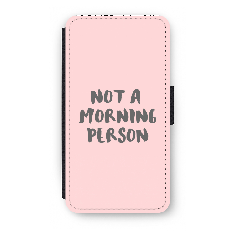 Morning person: iPhone X Flip Hoesje