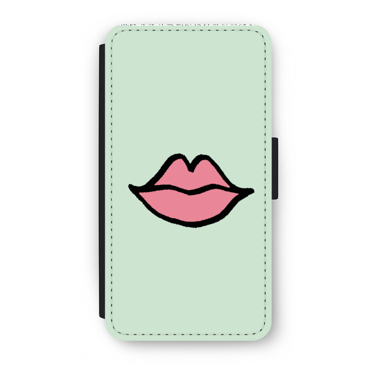 Kusje: iPhone X Flip Hoesje
