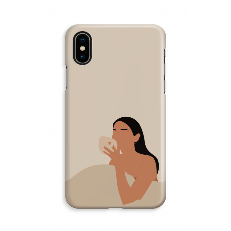 Fresh coffee: iPhone X Volledig Geprint Hoesje