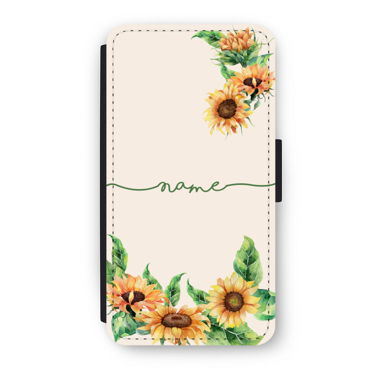 Zonnebloemen: iPhone X Flip Hoesje