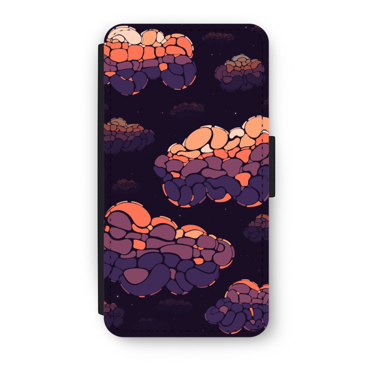 Patroon Wolken: iPhone X Flip Hoesje